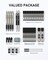 37-Piece Art & Mechanical Pencil Set – 4 Metal Drafting Pencils (0.3/0.5/0.7/0.9mm) & 2 Lead Holders (2mm, 6B–4H Graphite + 36 Colors) with 23 Tubes of Refills, Erasers & Case – Perfect for Sketching, Drawing, and School (Black)